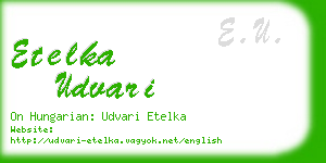 etelka udvari business card